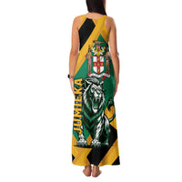 Jamaica Lion Family Matching Tank Maxi Dress and Hawaiian Shirt Coat Of Arms - Sporty Style