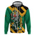 Jamaica Lion Hoodie Coat Of Arms - Sporty Style