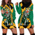 Jamaica Lion Hoodie Dress Coat Of Arms - Sporty Style