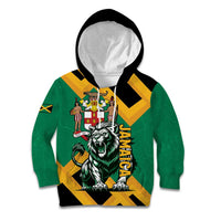 Jamaica Lion Kid Hoodie Coat Of Arms - Sporty Style