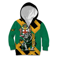 Jamaica Lion Kid Hoodie Coat Of Arms - Sporty Style