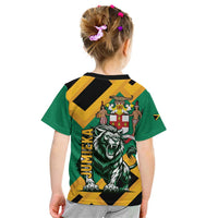 Jamaica Lion Kid T Shirt Coat Of Arms - Sporty Style