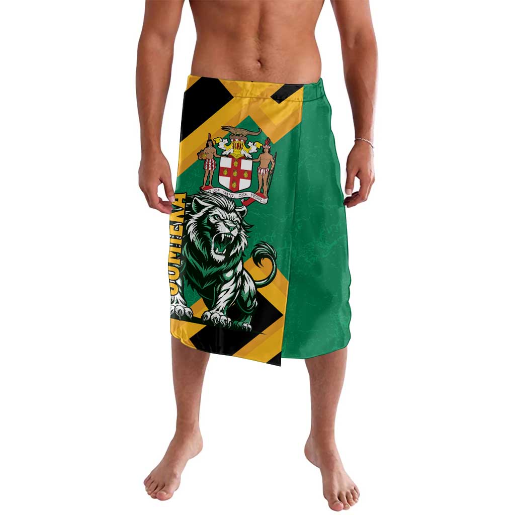 Jamaica Lion Lavalava Coat Of Arms - Sporty Style