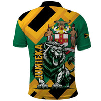 Jamaica Lion Polo Shirt Coat Of Arms - Sporty Style