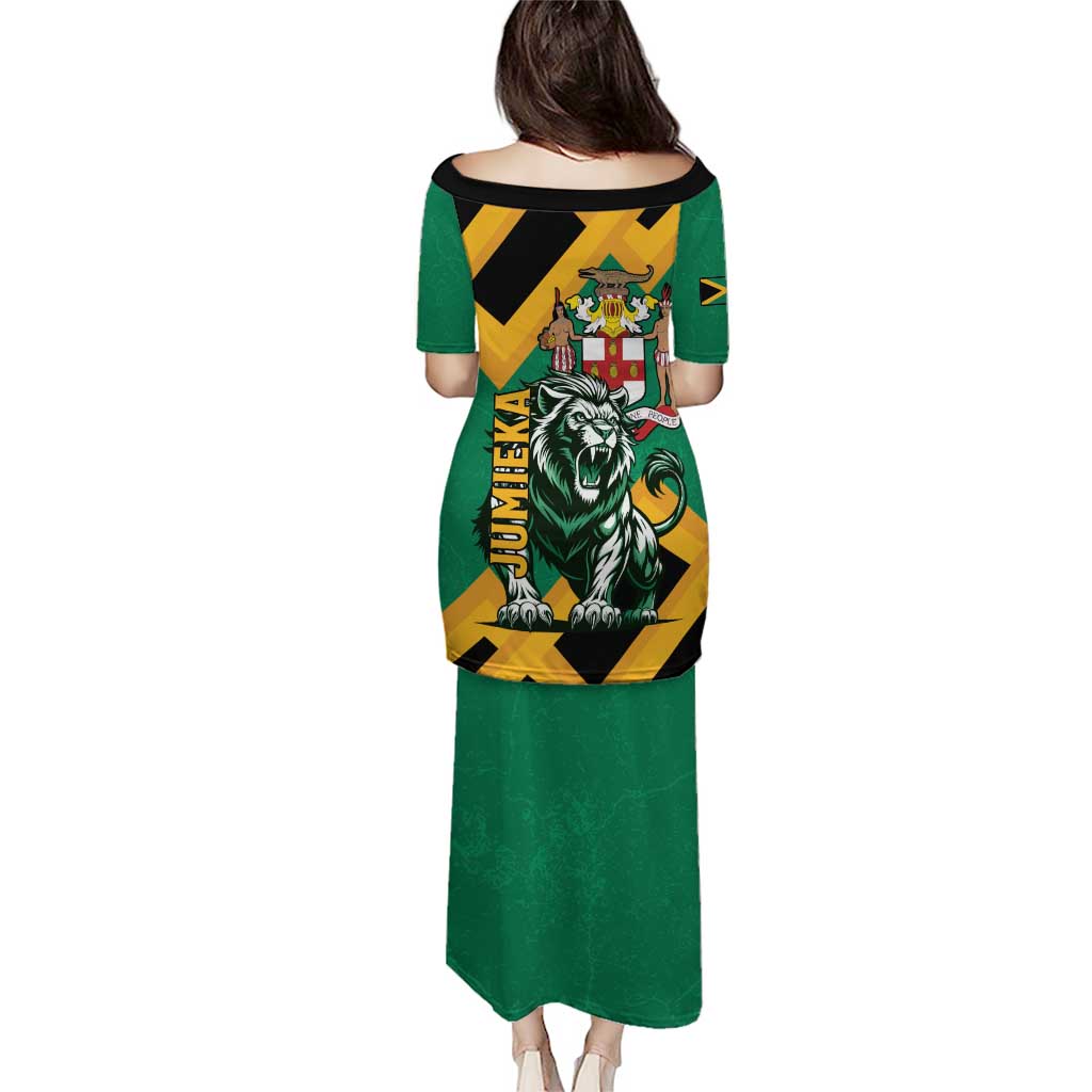 Jamaica Lion Puletasi Coat Of Arms - Sporty Style