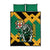 Jamaica Lion Quilt Bed Set Coat Of Arms - Sporty Style