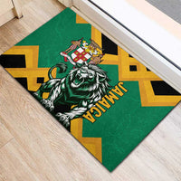 Jamaica Lion Rubber Doormat Coat Of Arms - Sporty Style