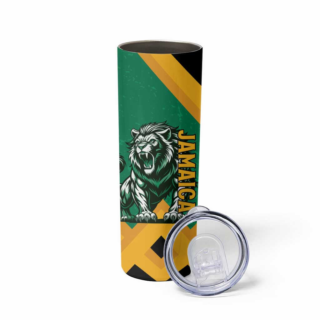Jamaica Lion Skinny Tumbler Coat Of Arms - Sporty Style