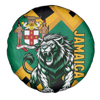 Jamaica Lion Spare Tire Cover Coat Of Arms - Sporty Style