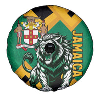 Jamaica Lion Spare Tire Cover Coat Of Arms - Sporty Style