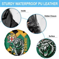 Jamaica Lion Spare Tire Cover Coat Of Arms - Sporty Style