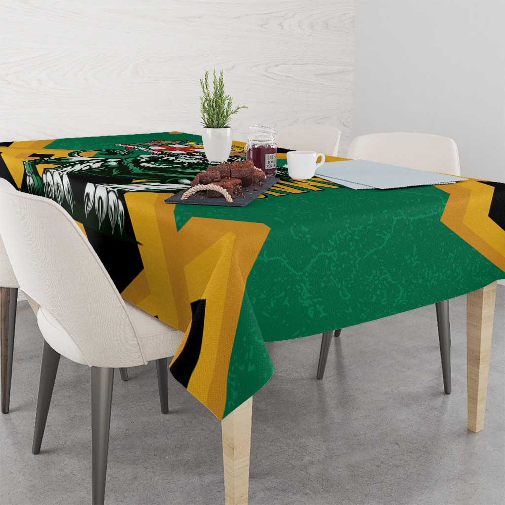 Jamaica Lion Tablecloth Coat Of Arms - Sporty Style