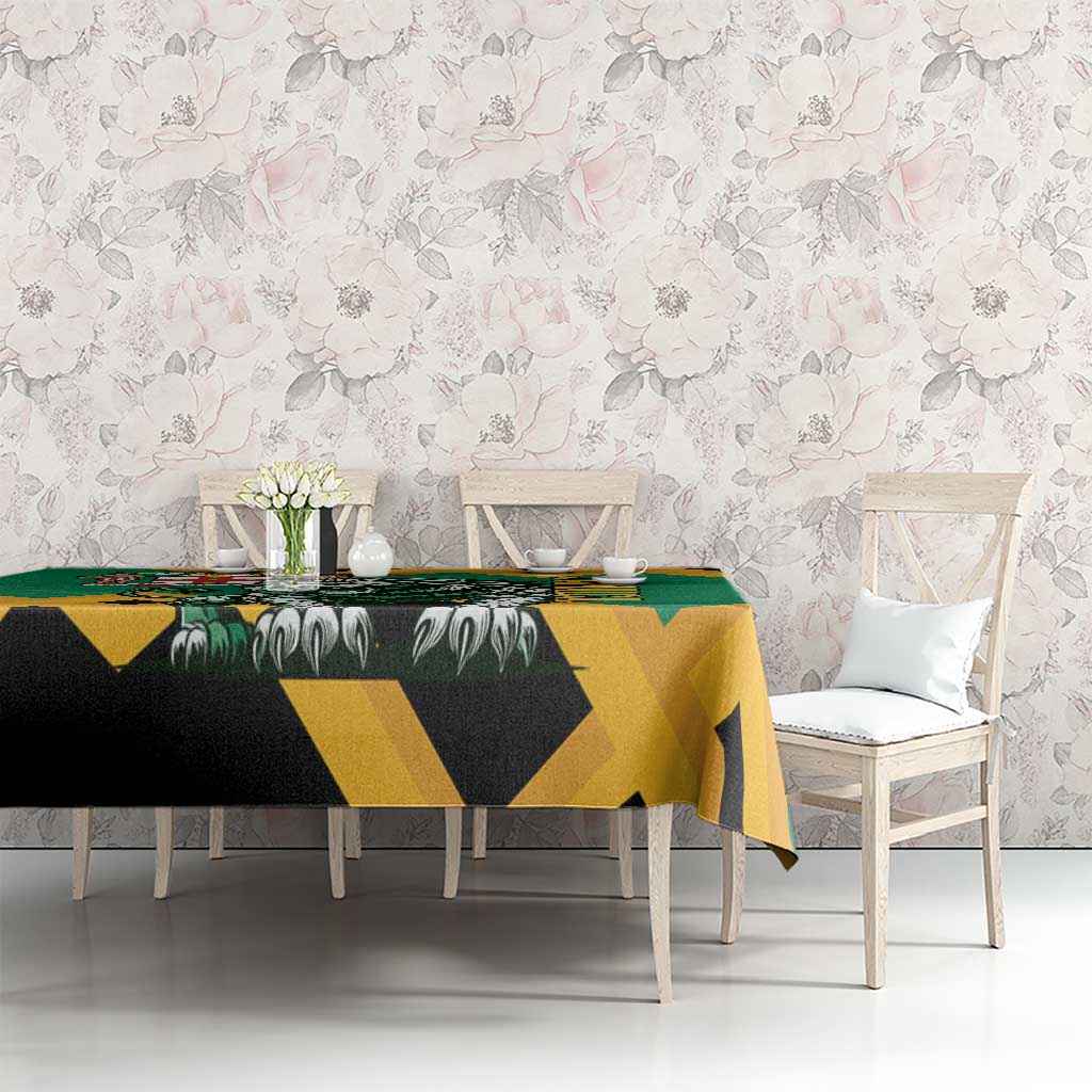 Jamaica Lion Tablecloth Coat Of Arms - Sporty Style