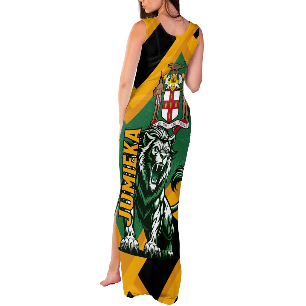 Jamaica Lion Tank Maxi Dress Coat Of Arms - Sporty Style