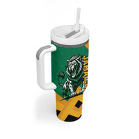 Jamaica Lion Tumbler With Handle Coat Of Arms - Sporty Style