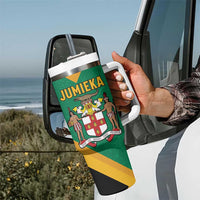 Jamaica Lion Tumbler With Handle Coat Of Arms - Sporty Style