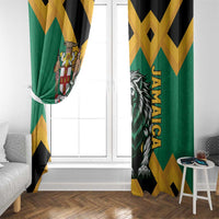 Jamaica Lion Window Curtain Coat Of Arms - Sporty Style