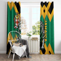 Jamaica Lion Window Curtain Coat Of Arms - Sporty Style