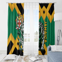Jamaica Lion Window Curtain Coat Of Arms - Sporty Style