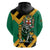 Jamaica Lion Zip Hoodie Coat Of Arms - Sporty Style