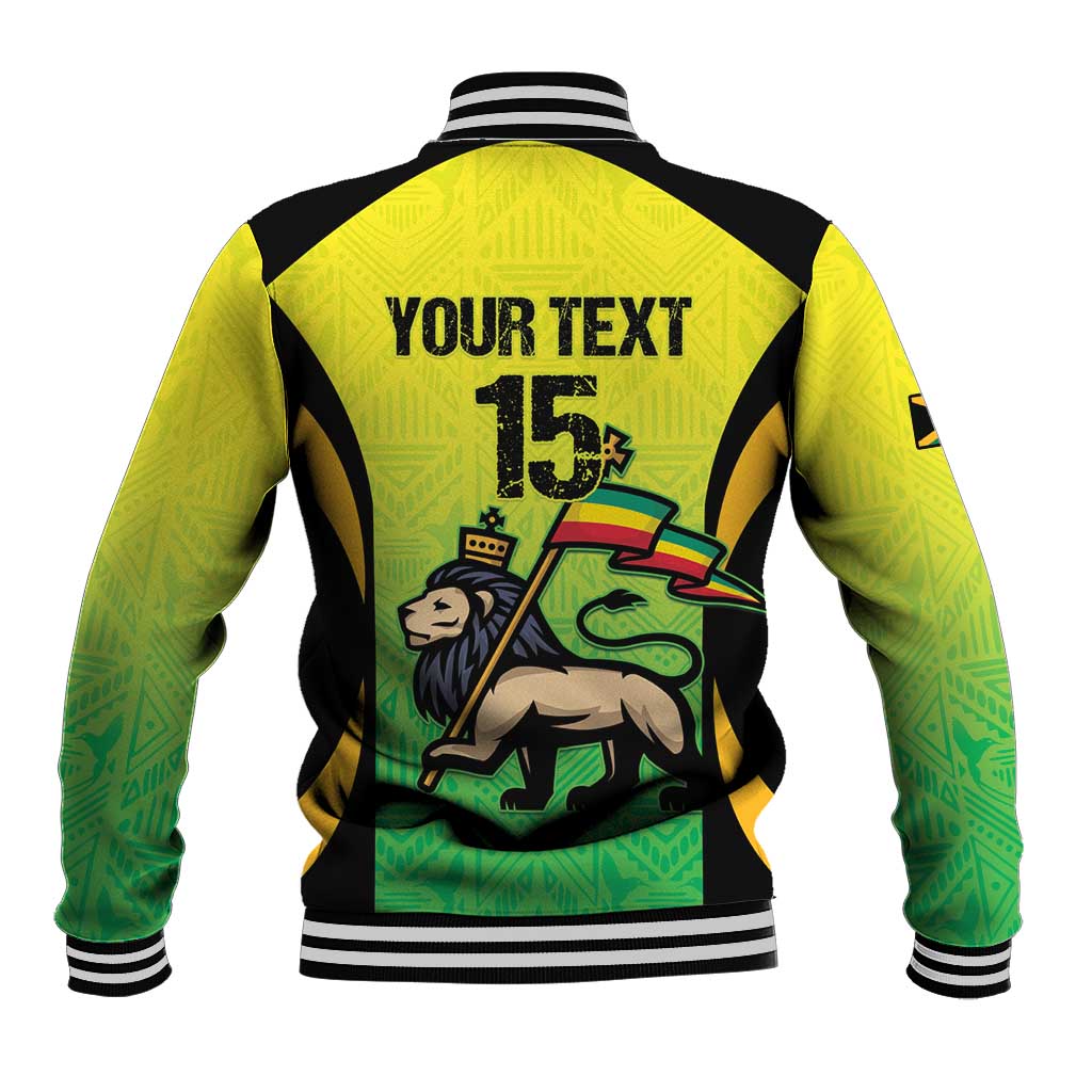 Custom Jamaica Football Baseball Jacket Go Reggae Boyz