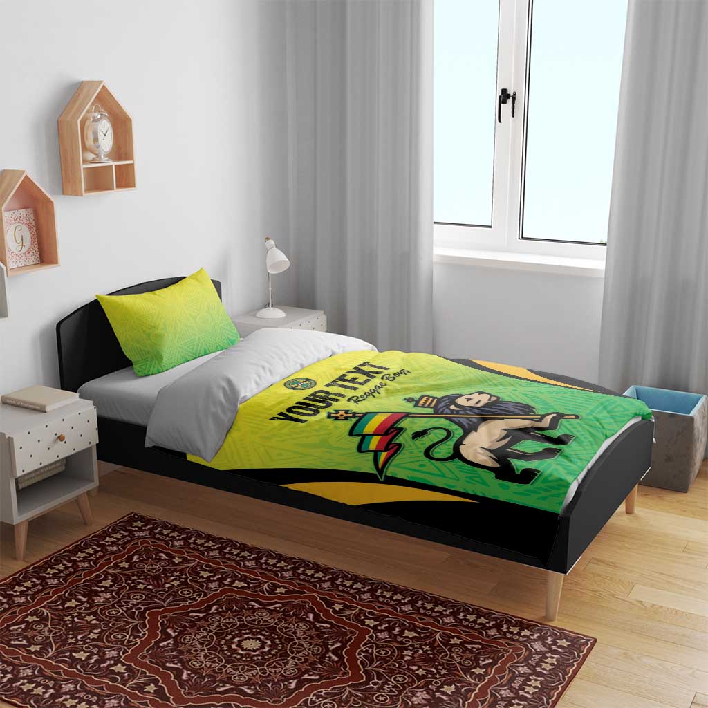 Custom Jamaica Football Bedding Set Go Reggae Boyz