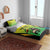 Custom Jamaica Football Bedding Set Go Reggae Boyz