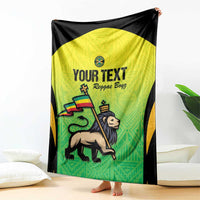 Custom Jamaica Football Blanket Go Reggae Boyz