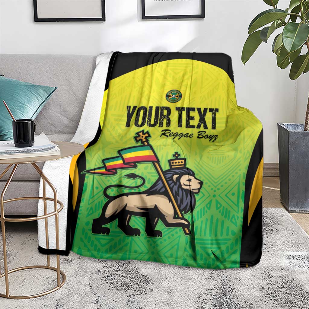 Custom Jamaica Football Blanket Go Reggae Boyz