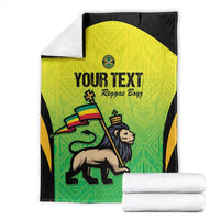 Custom Jamaica Football Blanket Go Reggae Boyz