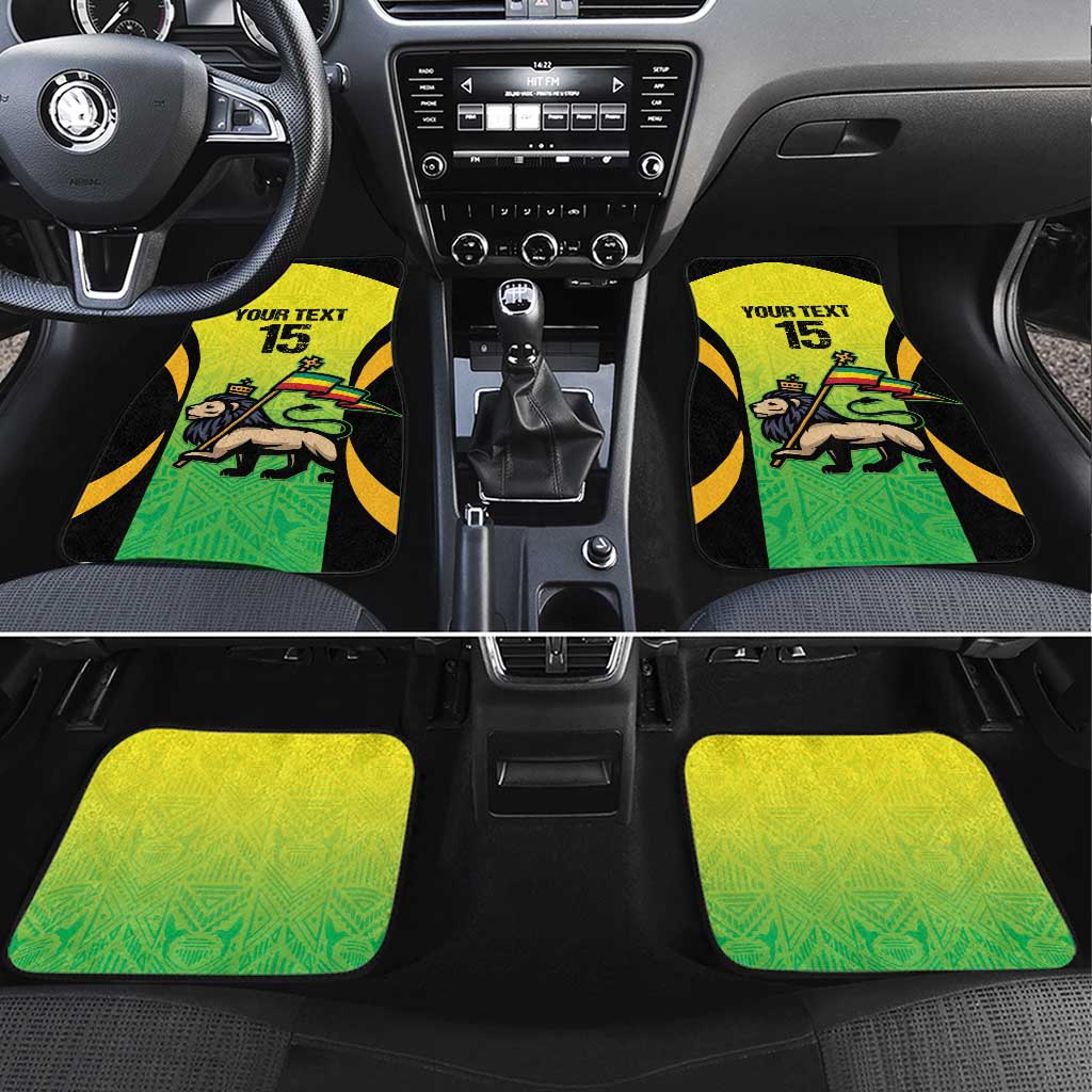 Custom Jamaica Football Car Mats Go Reggae Boyz