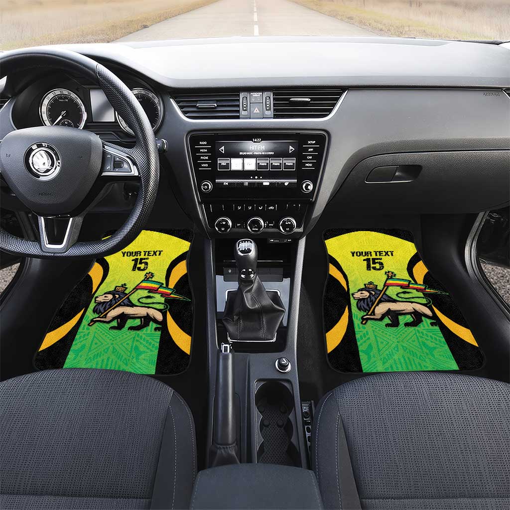Custom Jamaica Football Car Mats Go Reggae Boyz