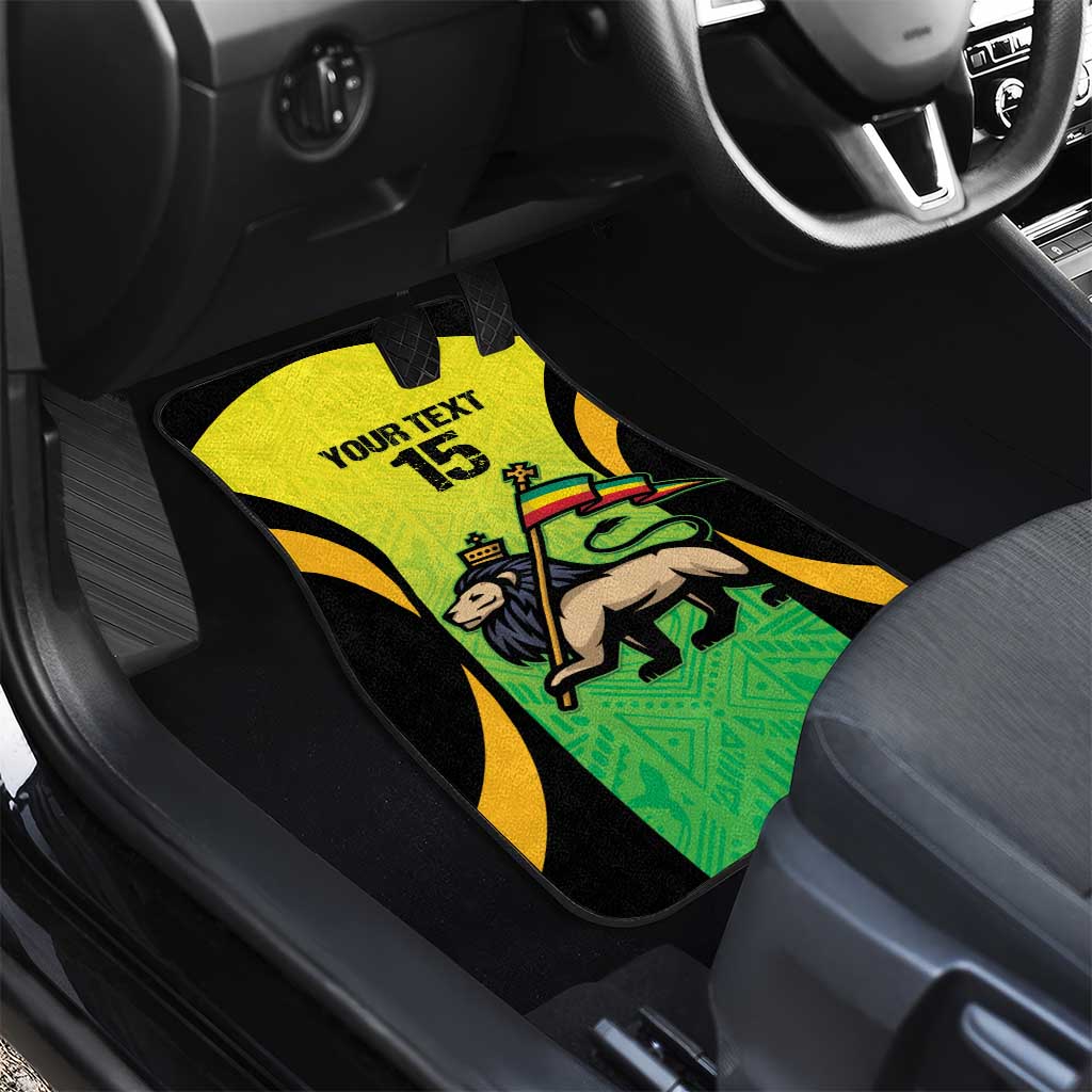 Custom Jamaica Football Car Mats Go Reggae Boyz