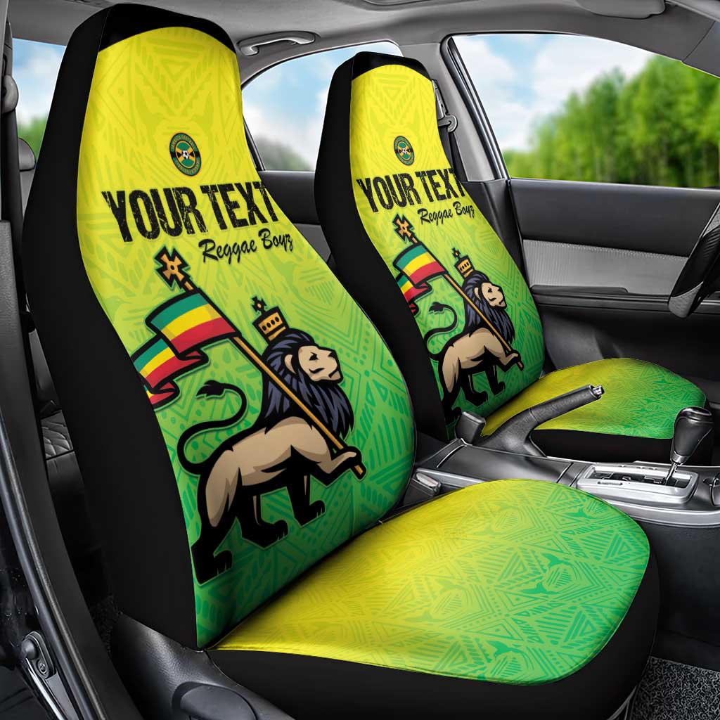 Custom Jamaica Football Car Seat Cover Go Reggae Boyz