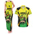 Custom Jamaica Football Couples Matching Tank Maxi Dress and Hawaiian Shirt Go Reggae Boyz
