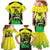 Custom Jamaica Football Family Matching Mermaid Dress and Hawaiian Shirt Go Reggae Boyz