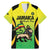 Custom Jamaica Football Family Matching Mermaid Dress and Hawaiian Shirt Go Reggae Boyz