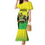 Custom Jamaica Football Family Matching Mermaid Dress and Hawaiian Shirt Go Reggae Boyz