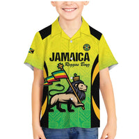 Custom Jamaica Football Family Matching Mermaid Dress and Hawaiian Shirt Go Reggae Boyz
