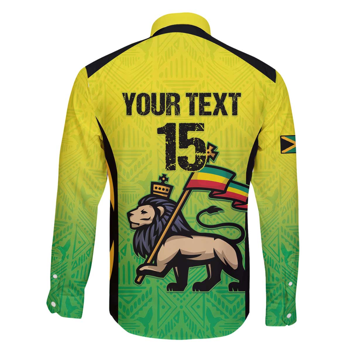 Custom Jamaica Football Family Matching Off The Shoulder Long Sleeve Dress and Hawaiian Shirt Go Reggae Boyz