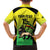 Custom Jamaica Football Family Matching Off Shoulder Maxi Dress and Hawaiian Shirt Go Reggae Boyz