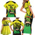 Custom Jamaica Football Family Matching Short Sleeve Bodycon Dress and Hawaiian Shirt Go Reggae Boyz