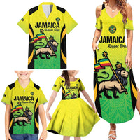Custom Jamaica Football Family Matching Summer Maxi Dress and Hawaiian Shirt Go Reggae Boyz