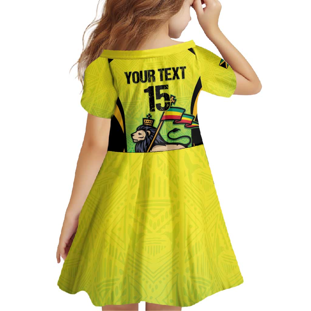 Custom Jamaica Football Family Matching Tank Maxi Dress and Hawaiian Shirt Go Reggae Boyz