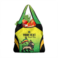 Custom Jamaica Football Grocery Bag Go Reggae Boyz