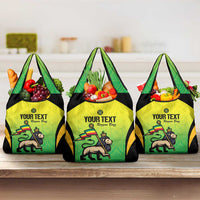 Custom Jamaica Football Grocery Bag Go Reggae Boyz