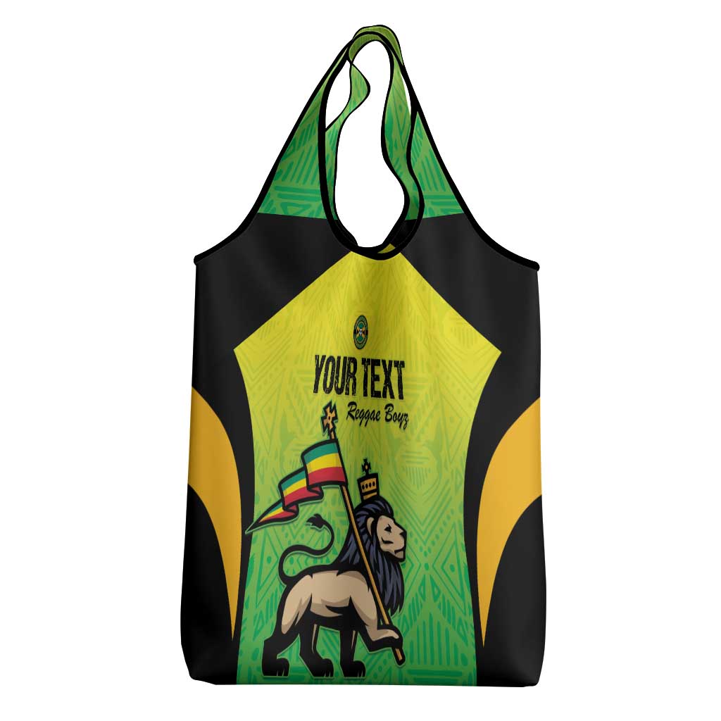 Custom Jamaica Football Grocery Bag Go Reggae Boyz