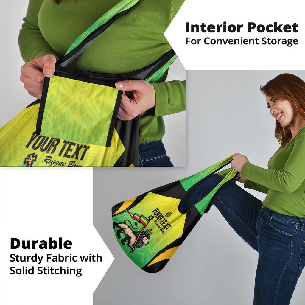 Custom Jamaica Football Grocery Bag Go Reggae Boyz