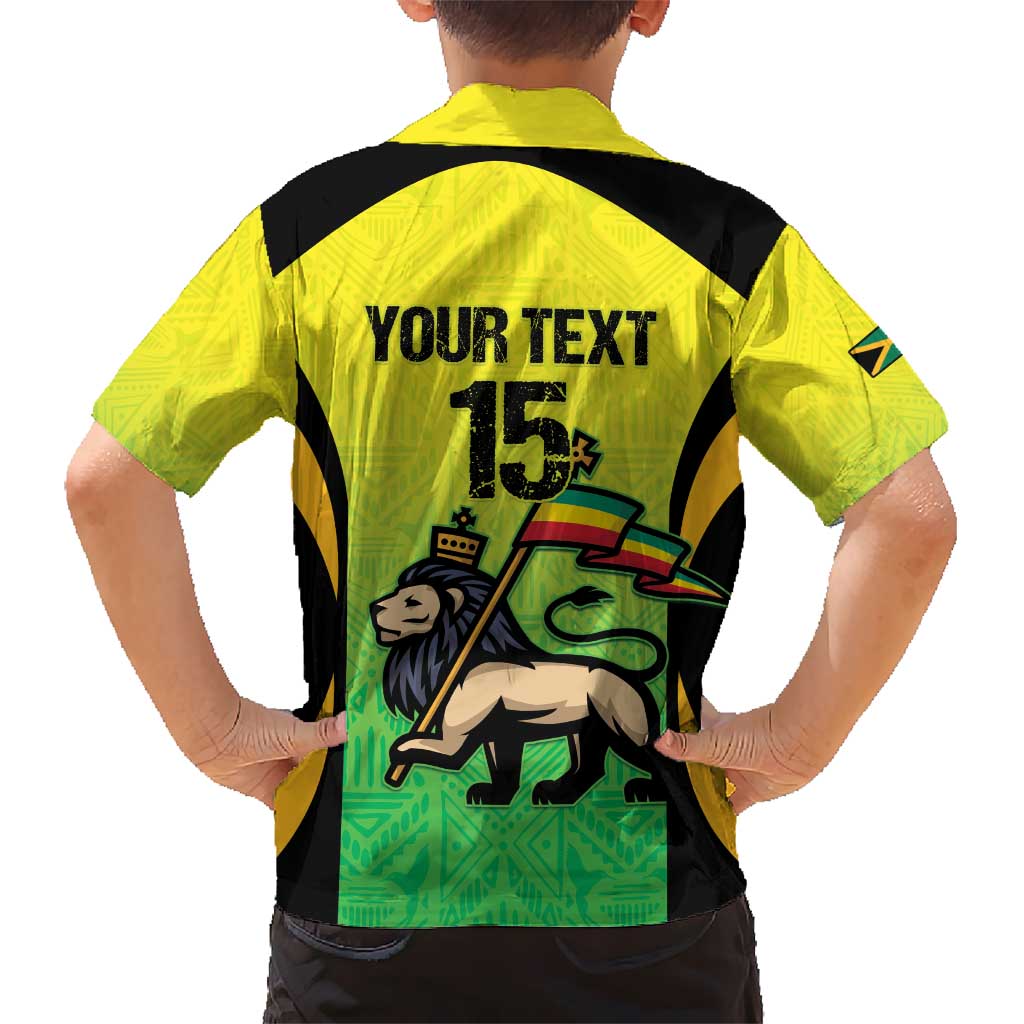 Custom Jamaica Football Hawaiian Shirt Go Reggae Boyz