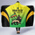 Custom Jamaica Football Hooded Blanket Go Reggae Boyz